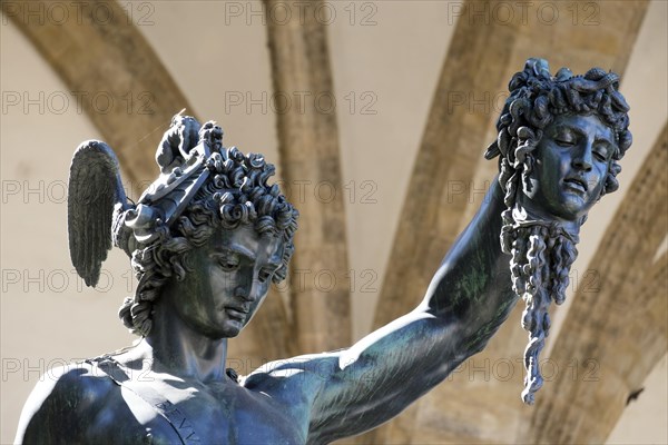 Statue of Perseus with the head of Medusa