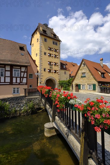 Wassertor gate and river Pegnitz