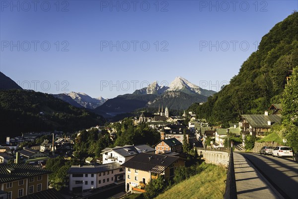 Village view with parish church St. Andreas and collegiate church St. Peter