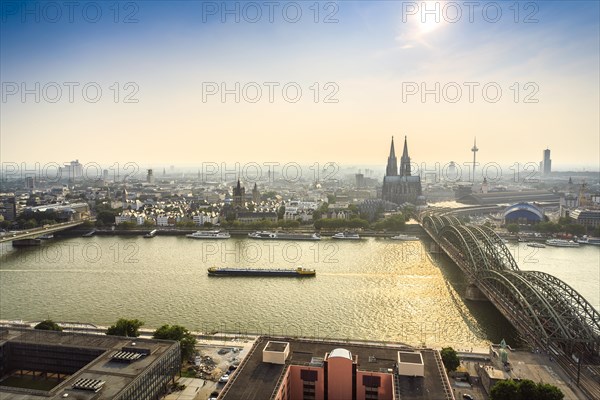 Cityscape with Hohenzollern Bridge and Cathedral