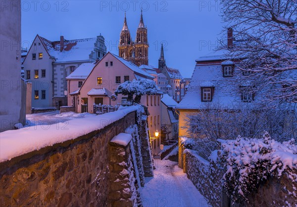 Historic centre in winter
