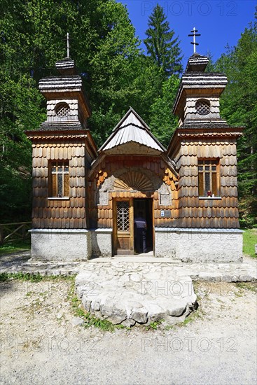 Russian chapel on the Vrsic Pass