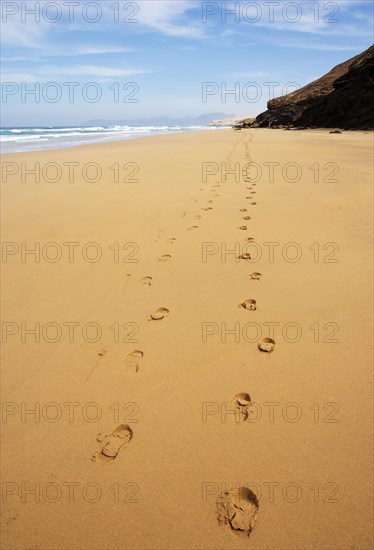 Footprints in the sand