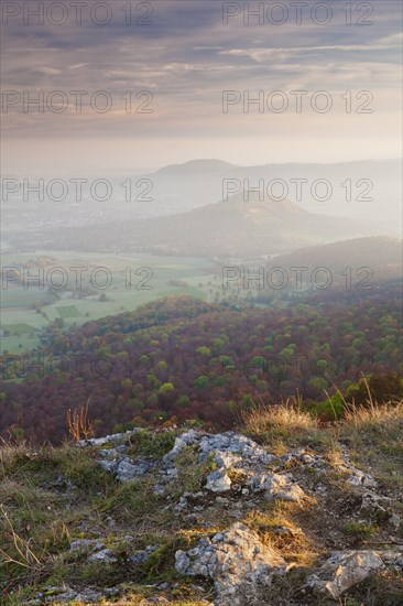 View from Breitenstein of Limburg at sunrise