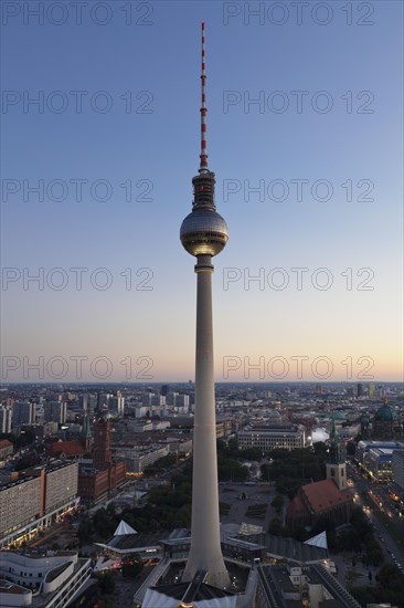 View from the Hotel Park Inn on Alexanderplatz with TV tower