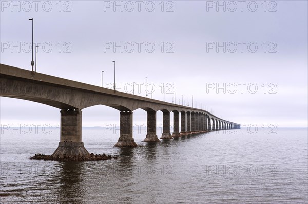 Confederation bridge linking New Brunswick with Prince Edward Island