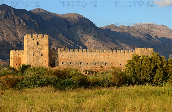 Frangokastello Castle in the evening light