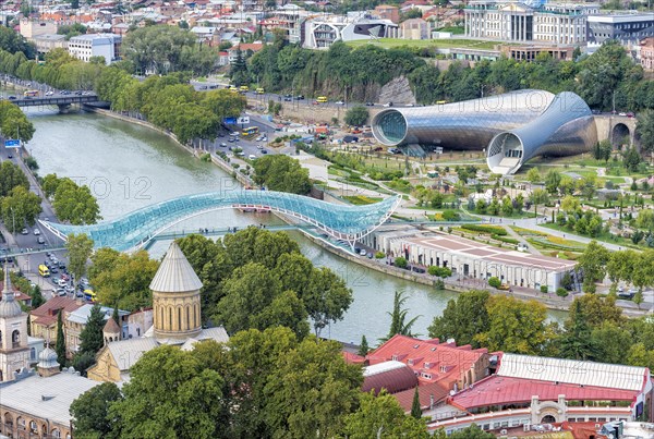 Peace Bridge over the Mtkvari river