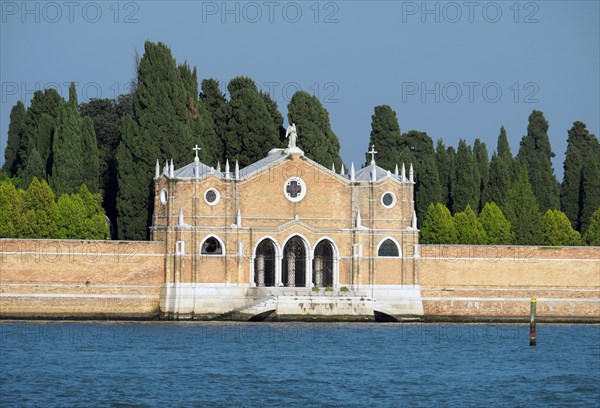 View to the cemetery island San Michele