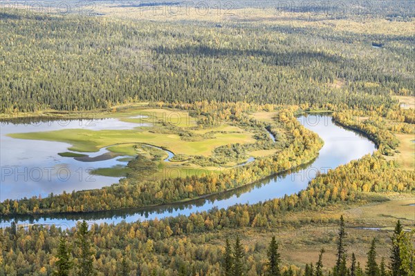 River landscape in autumn