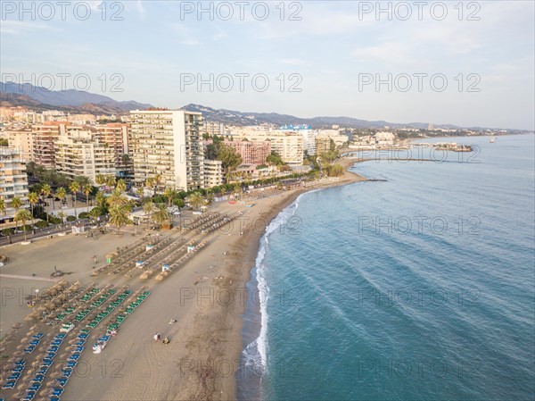 Aerial view of costa del sol in Marbella