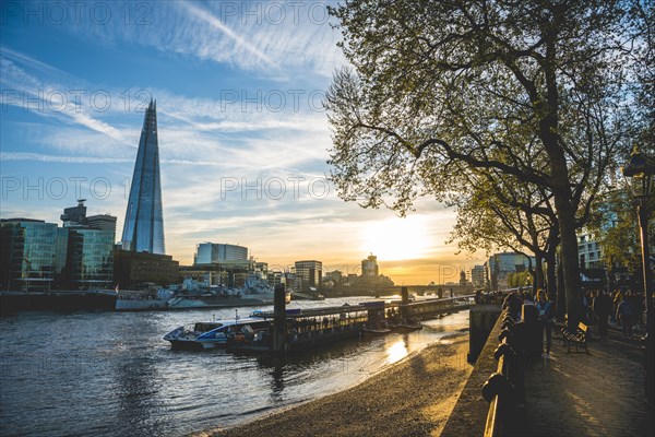 Riverside promenade on the Thames