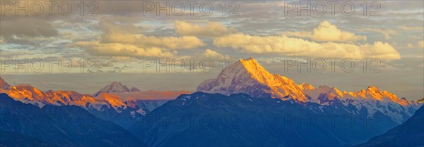 The peak of snowy Mount Cook