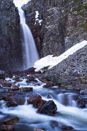 Njupeskar waterfall