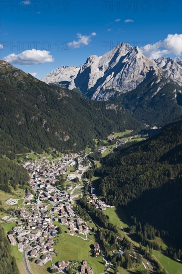 Canazei in front of Marmolada