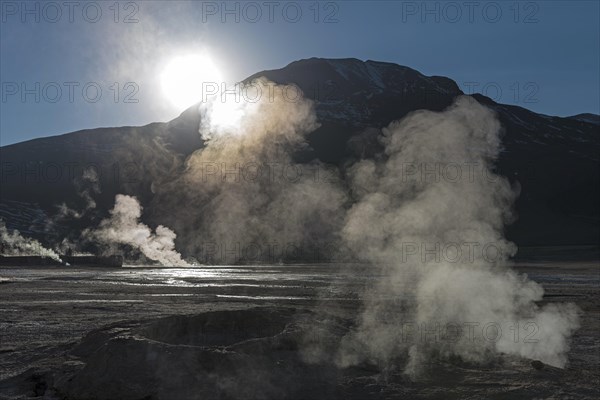 Smoking geysers