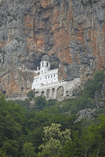 Ostrog Monastery built in rock