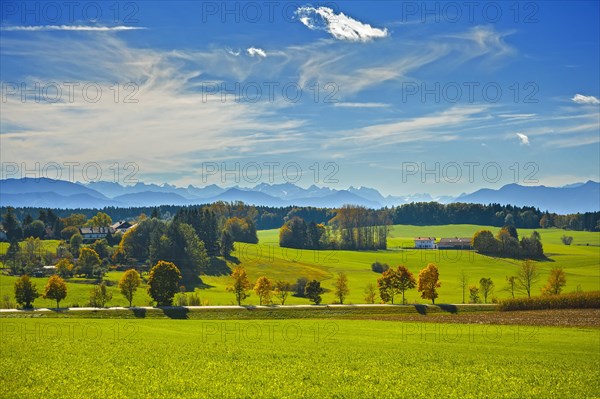 Pre-Alpine landscape in autumn