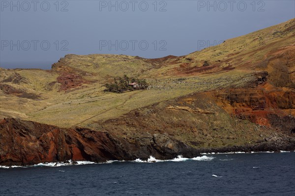 Rocky coast at Capo La Punta de San Lorenzo