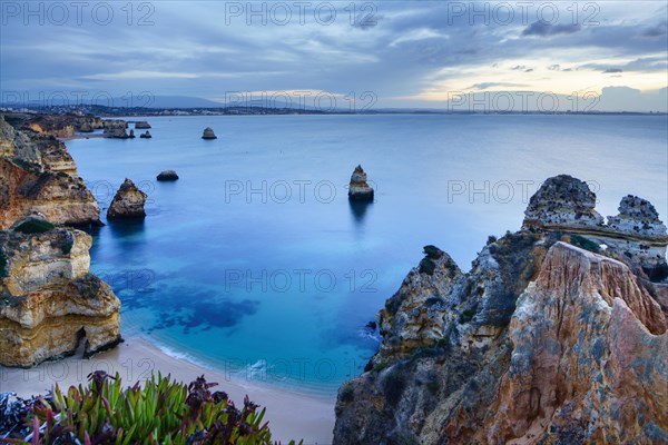 Beach and rocky coast Praia do Camilo