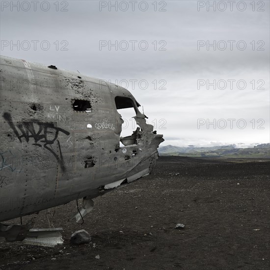 Douglas DC-3 wrecked US Navy aircraft