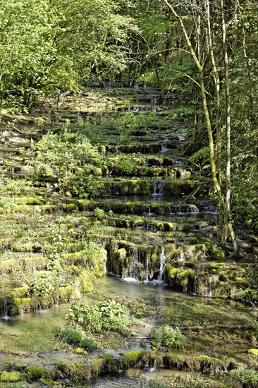 Travertine terraces