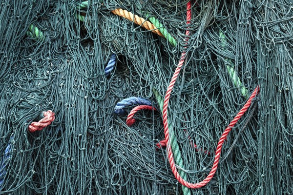 Green fishing net