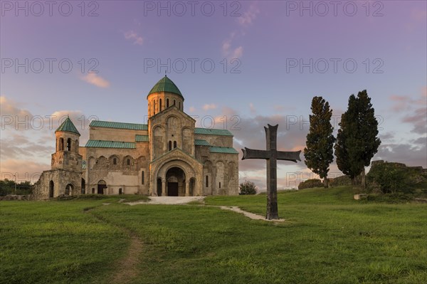 Bagrati cathedral at sunset