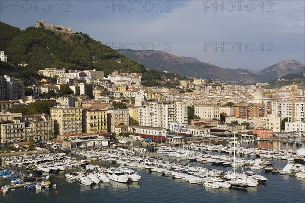 Yachts and pleasure craft in Salerno marina