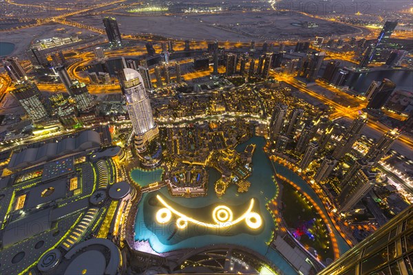 View from Burj Khalifa observation deck