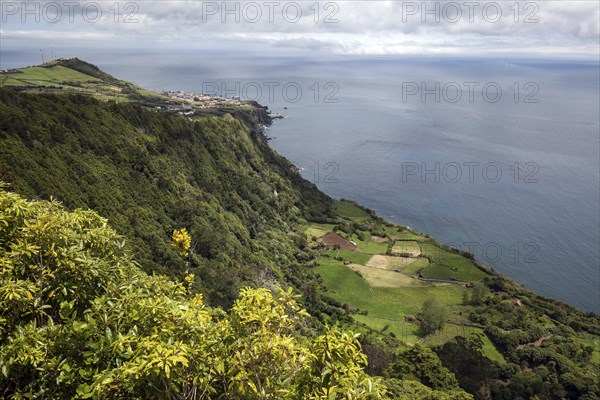 View from Miradouro da Faja do Conde to the east coast