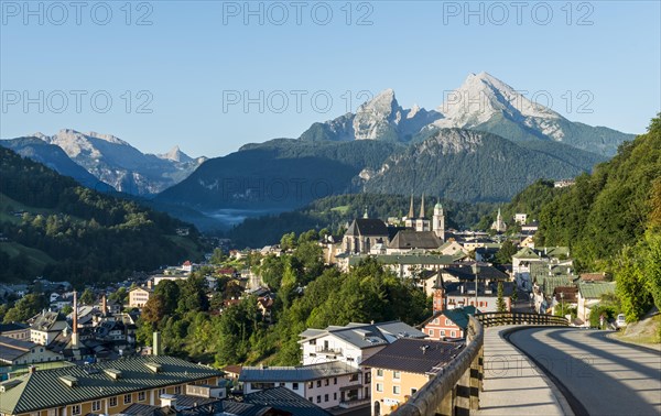 Village view with parish church St. Andreas and collegiate church St. Peter