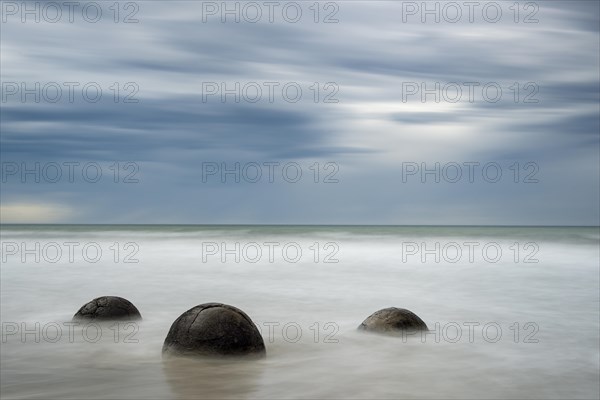 Moeraki Boulders on the beach