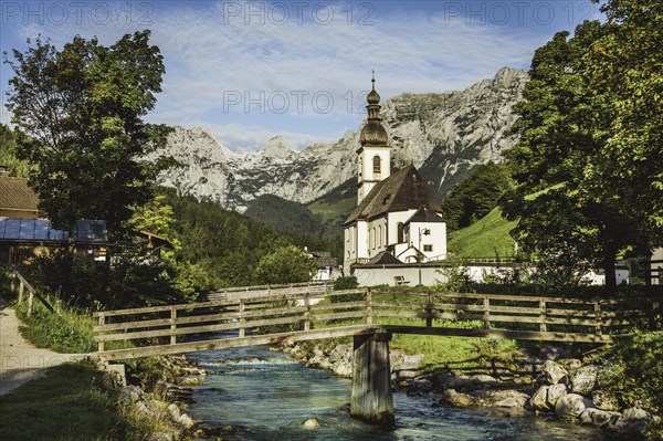 Parish church St. Sebastian with Ramsauer Ache