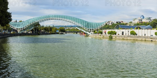 Peace Bridge over the Mtkvari river