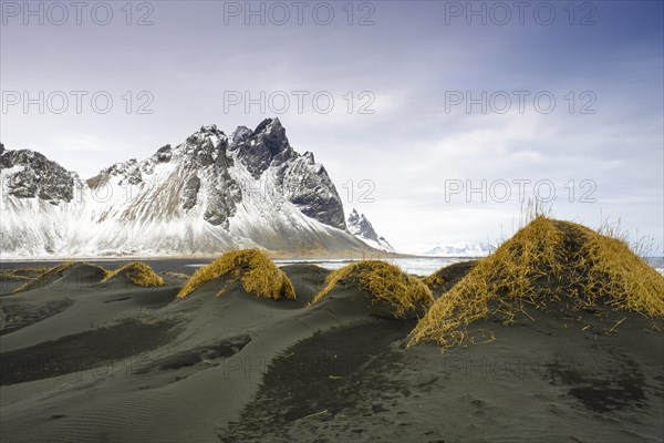 Black lava beach