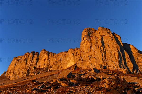 Summit Tour d'Ai in the evening light