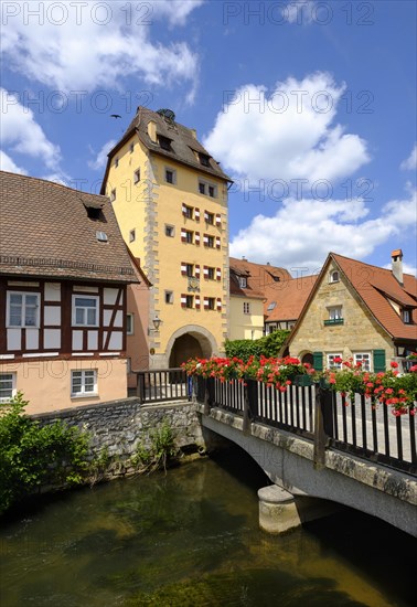 Wassertor gate and river Pegnitz