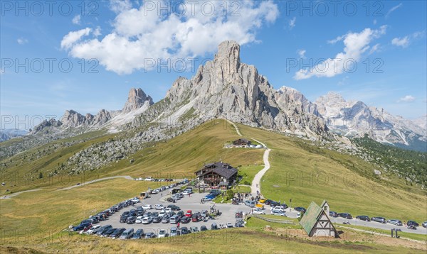 Parking lot with guesthouse