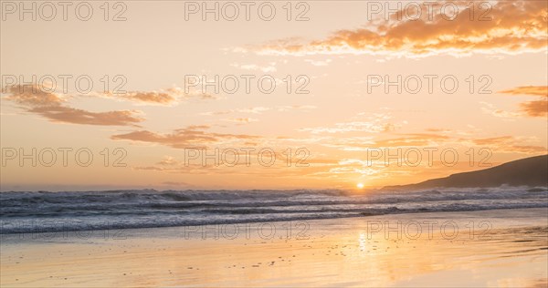 Sunset over the sea