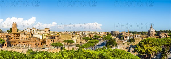Cityscape of Rome Via dei Fori Imperiali