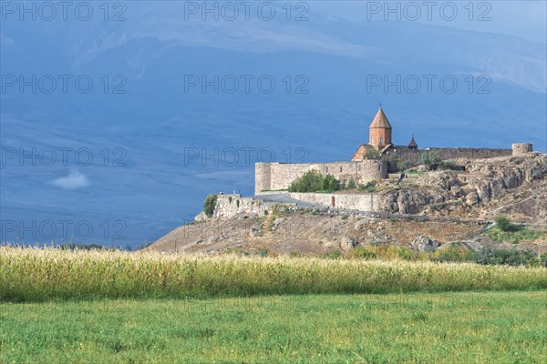Khor Virap Monastery and apostolic church at Mount Ararat