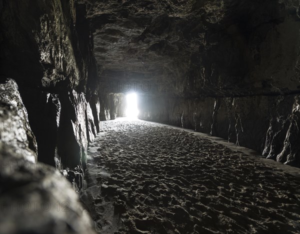 Caves eroded by the sea