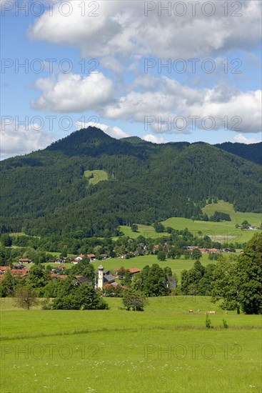 Fischbachau in Leitzachtal with Schliersee Mountains