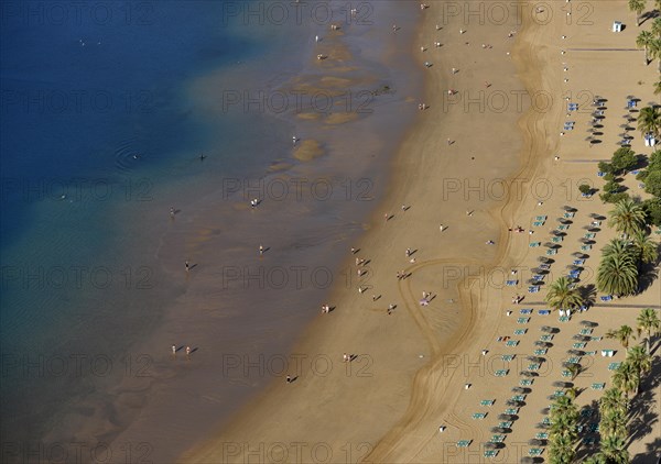 Deck chairs on the beach