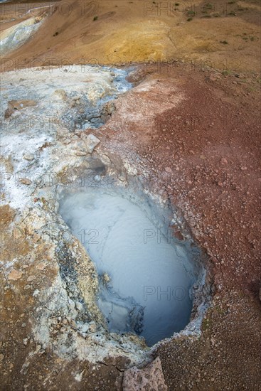 Blue mud pool