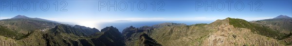 360 degree panorama of volcano Pico Verde