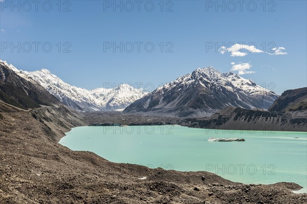 Tasman Glacier and turquoise glacier lake