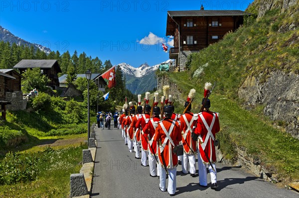 Herrgottsgrenadiere at the Corpus Christi procession