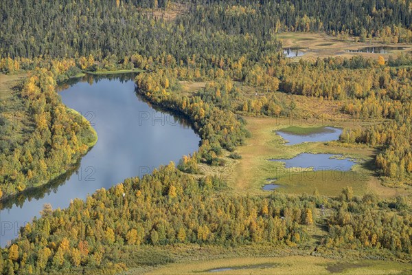 River landscape in autumn